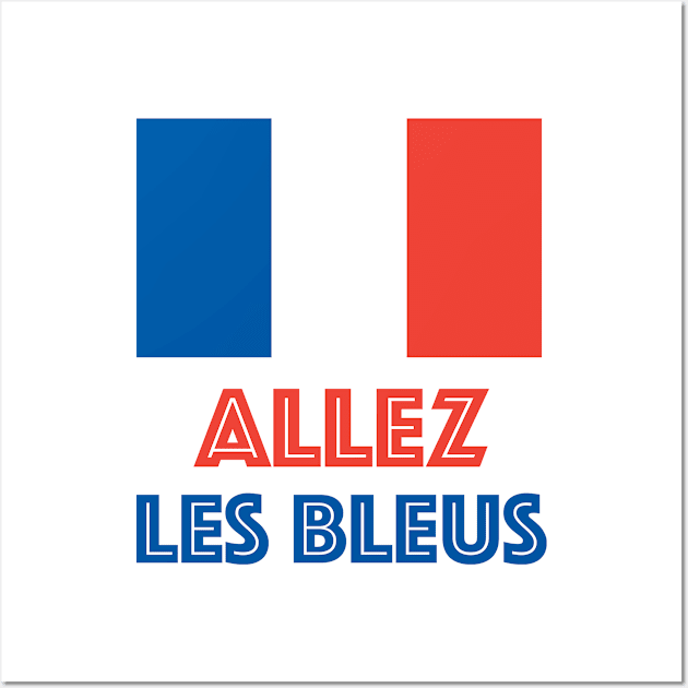 Allez Les Bleus French Sports Fan Wall Art by AntiqueImages